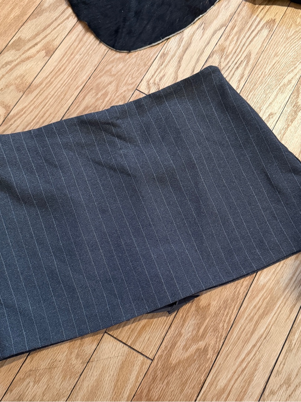 Abercrombie & Fitch Charcoal Pinstripe Mini Skirt